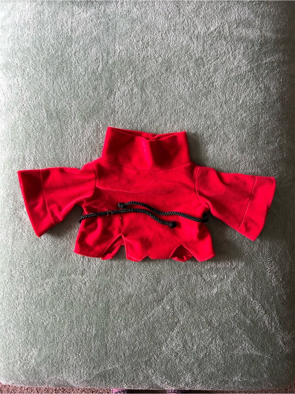 Vintage Fievel An American Tail Tale Red Shirt with Black Belt Tie For 22” Plush